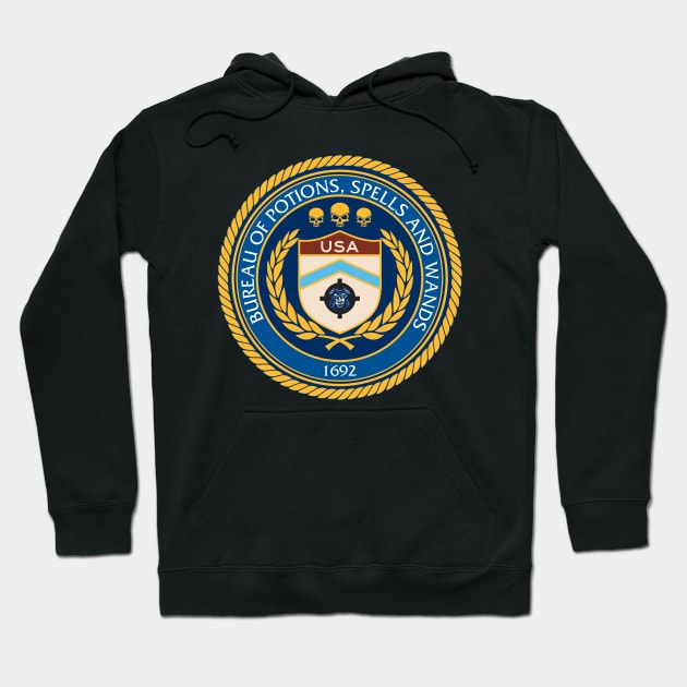 Bureau of Potions, Spells and Wands ATF Parody Hoodie by AR DESIGN